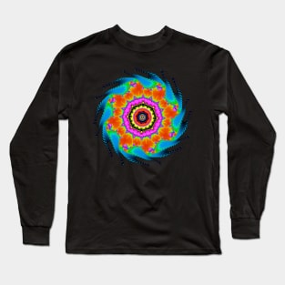 Colorful Fractal high contrast Long Sleeve T-Shirt